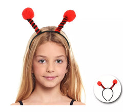 Fascia per capelli con antenne di coccinella