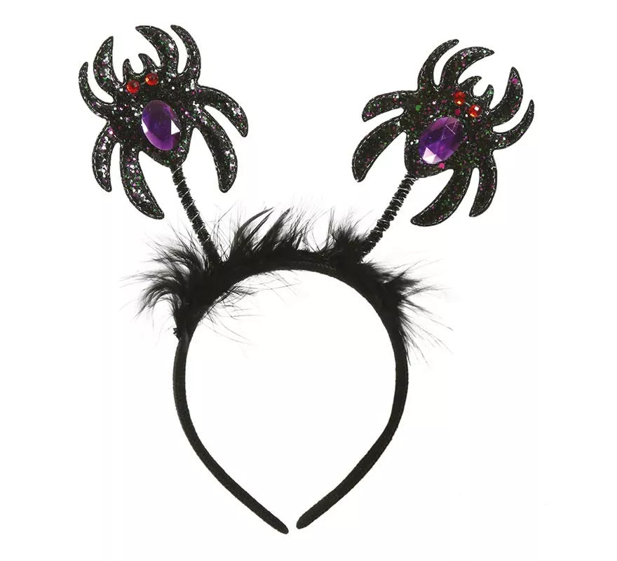 Translation missing: it.Diadema de Arañas Negras Glitter