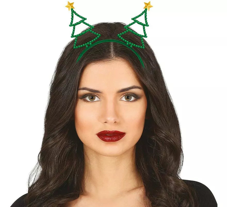 Translation missing: es.Diadema de Árbol de Navidad de borde metálico