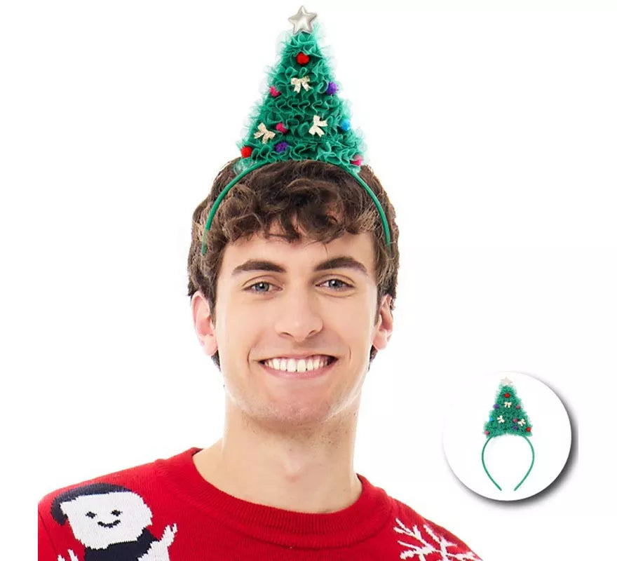 Translation missing: es.Diadema de Árbol Navideño con tul