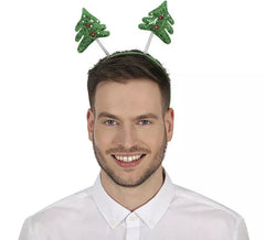Diadema de Árboles de Navidad con lentejuelas