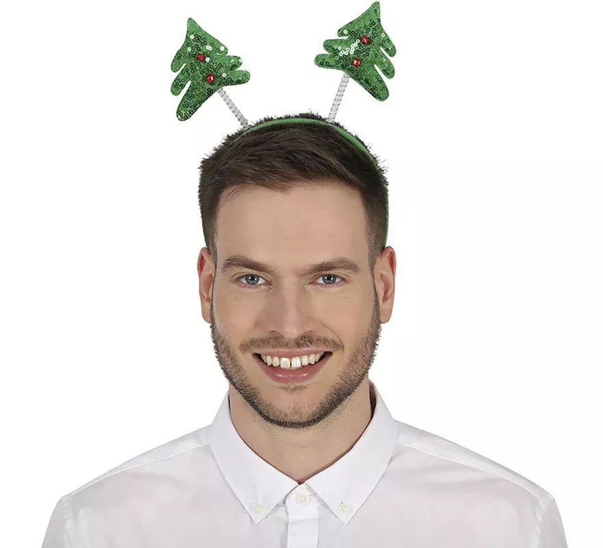 Translation missing: es.Diadema de Árboles de Navidad con lentejuelas