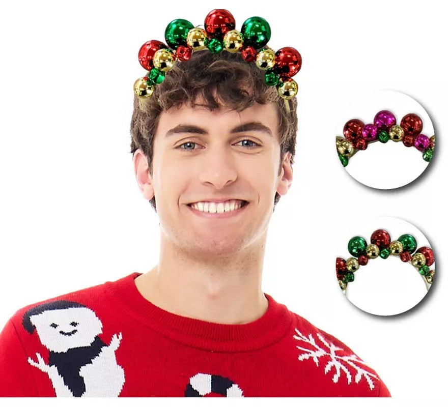 Translation missing: es.Diadema de Bolas Navideñas en colores surtidos