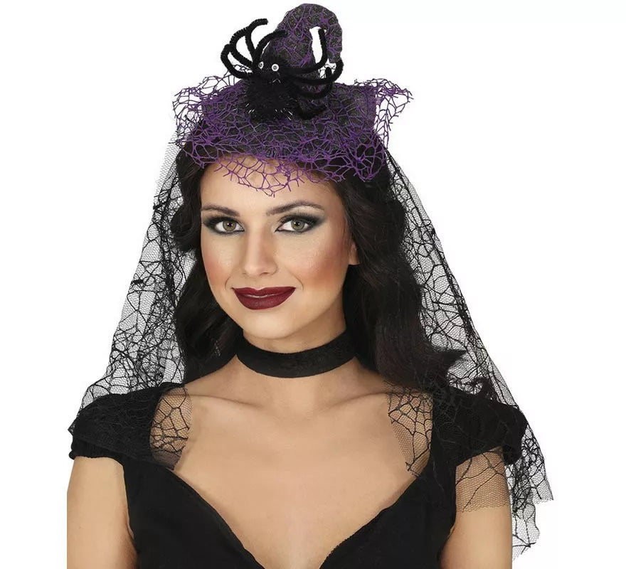 Diadema de Bruja con Velo