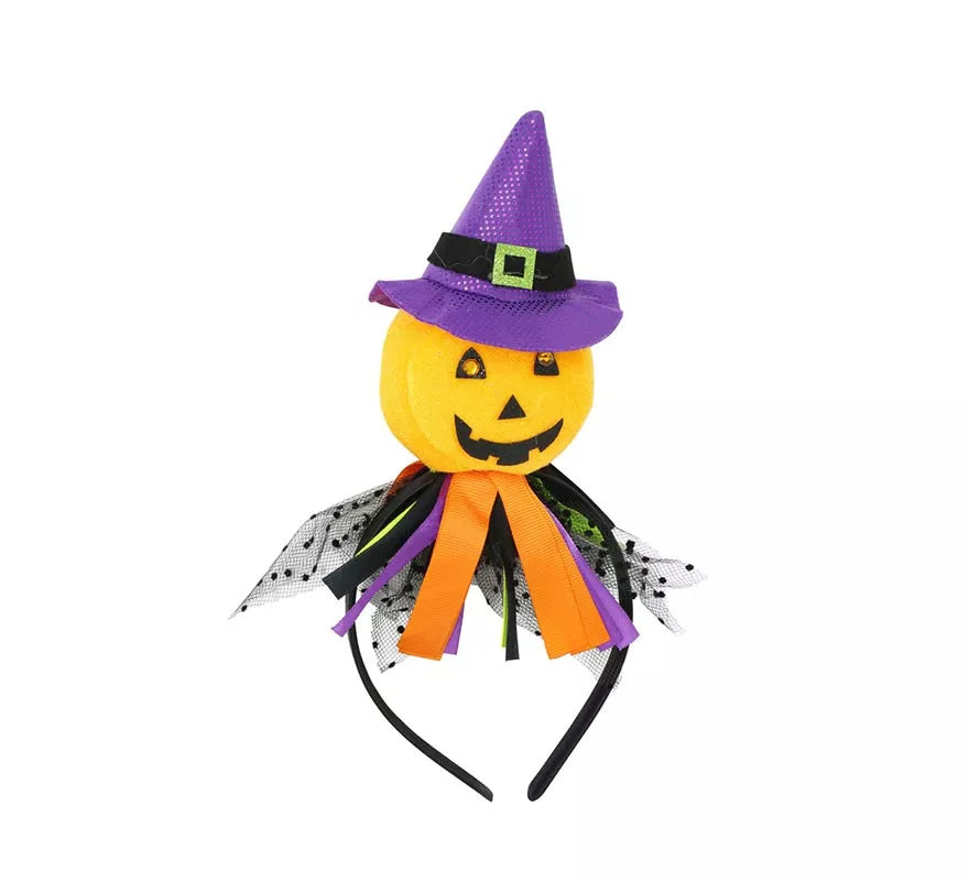 Translation missing: es.Diadema de Calabaza con Gorro de Bruja