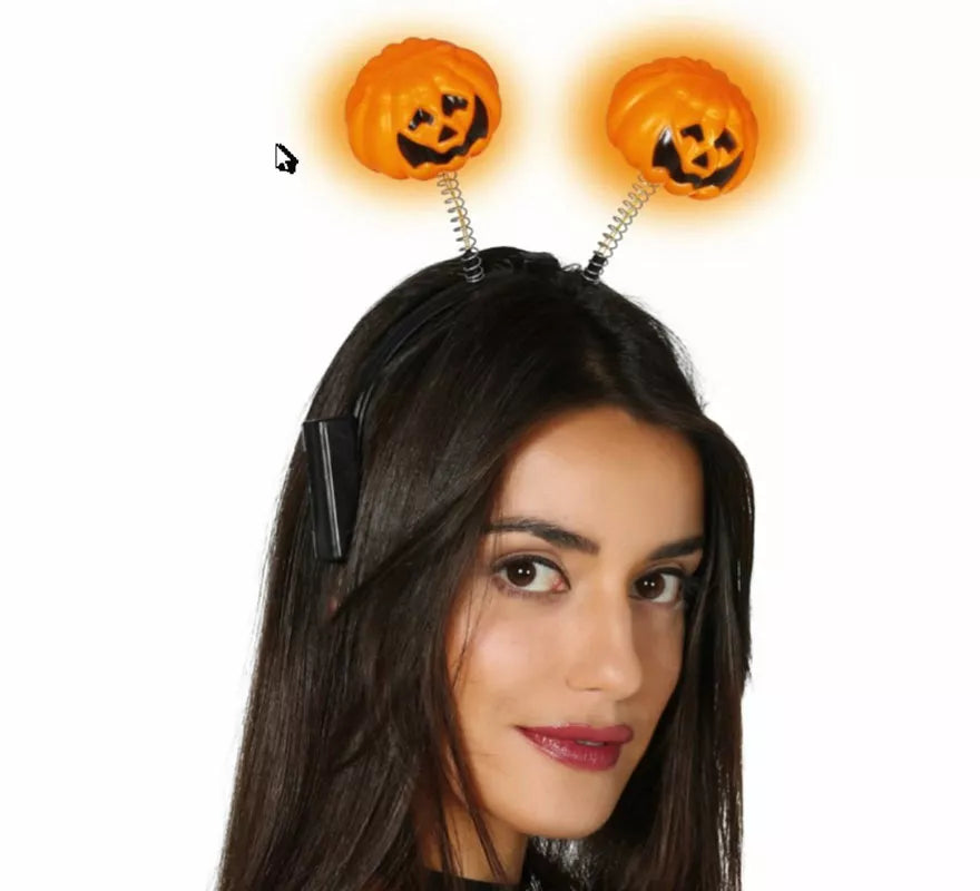 Translation missing: it.Diadema de Calabaza naranja con luz
