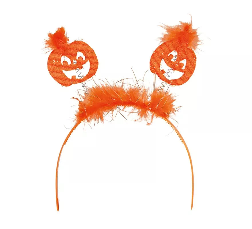 Translation missing: it.Diadema de Calabazas con Marabú naranja