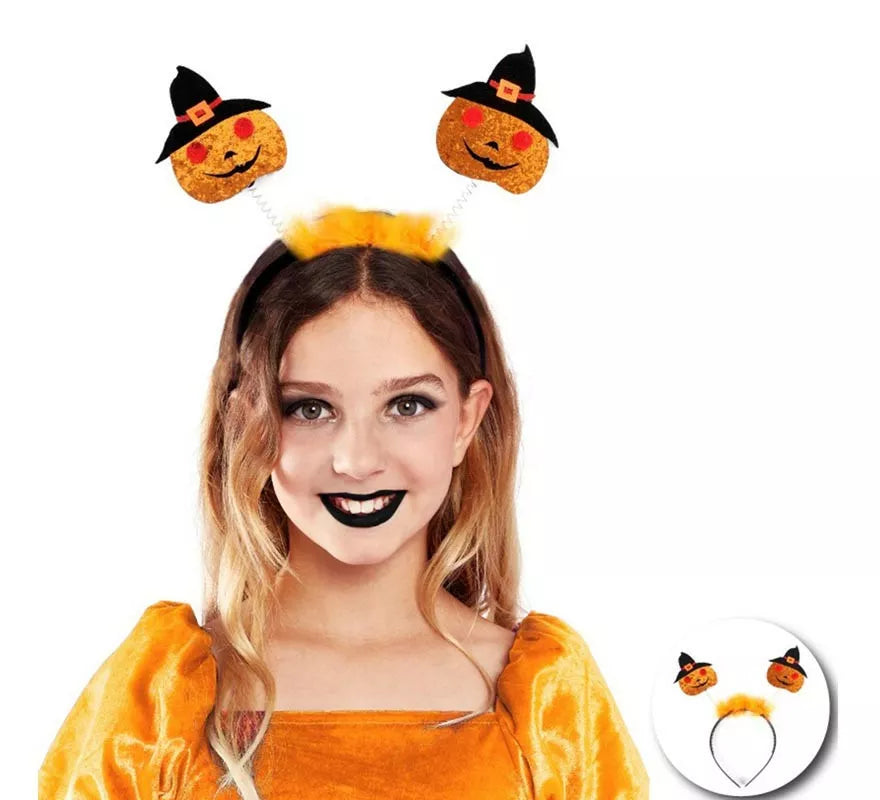 Translation missing: it.Diadema de Calabazas con sombrero infantil