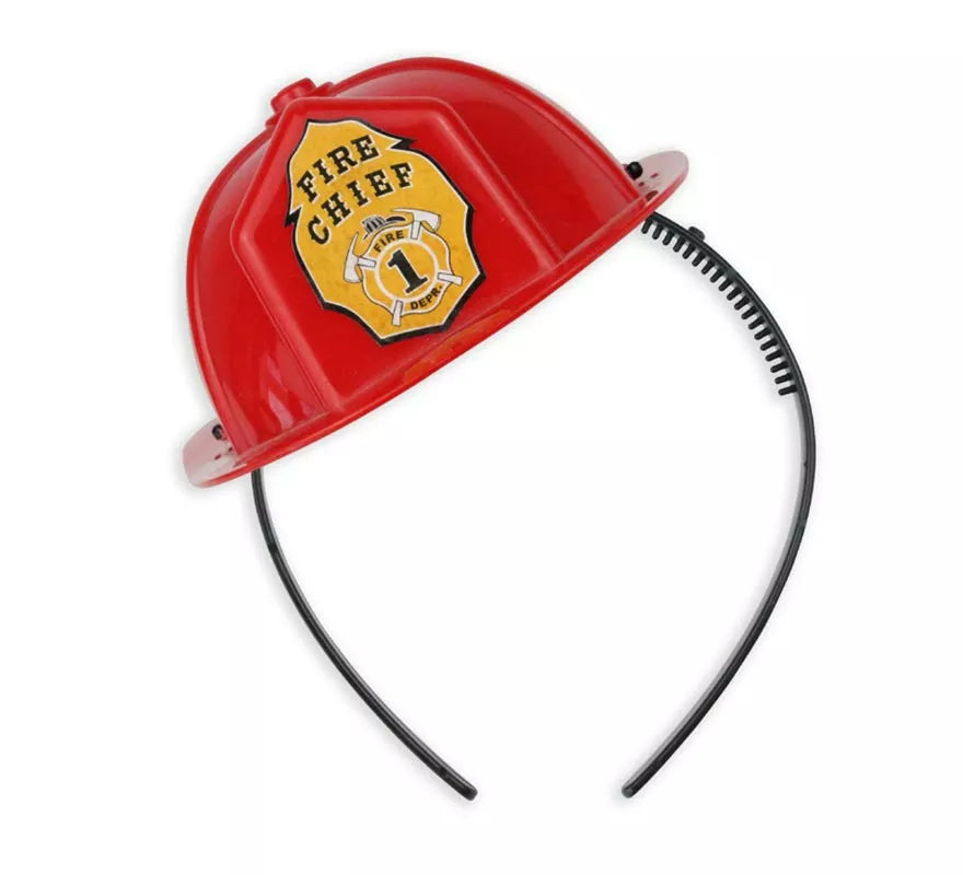 Translation missing: it.Diadema de Casco Bombero rojo