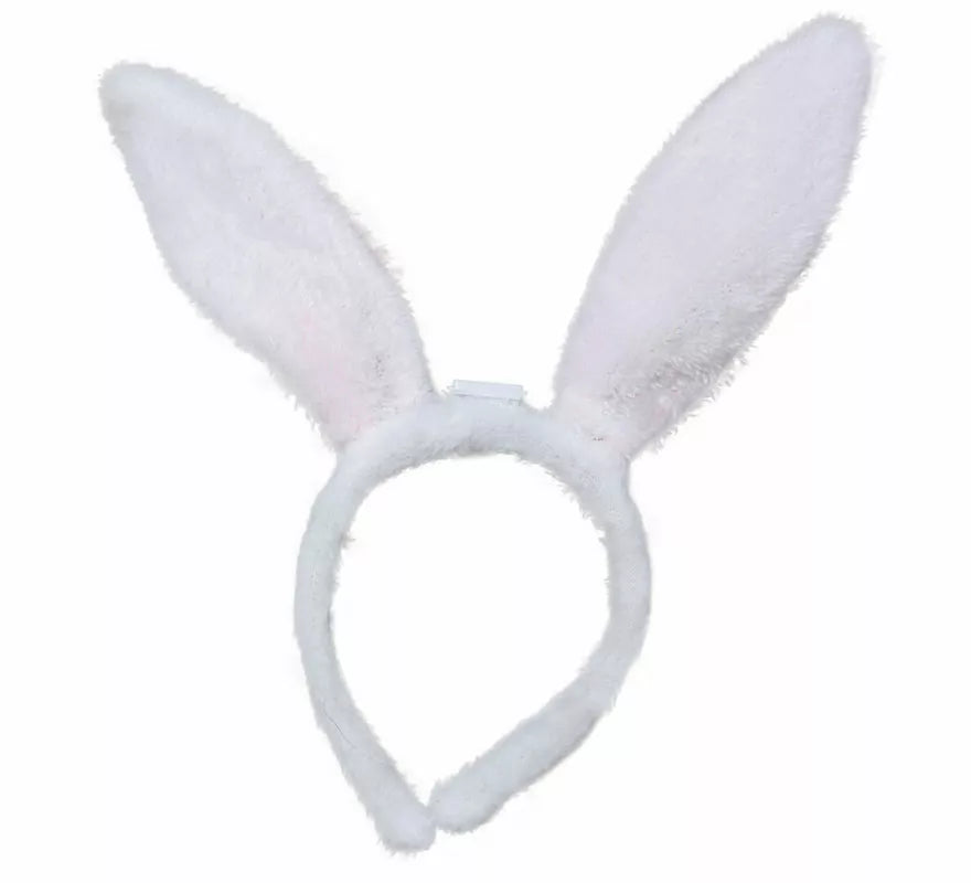 Diadema de Conejita rosa y blanco adulto