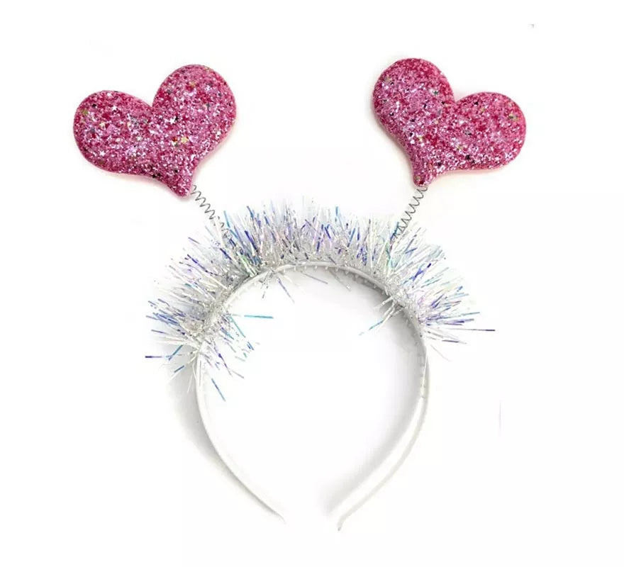Translation missing: it.Diadema de Corazón rosa brillante