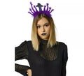 Diadema de Corona Reina Oscura púrpura