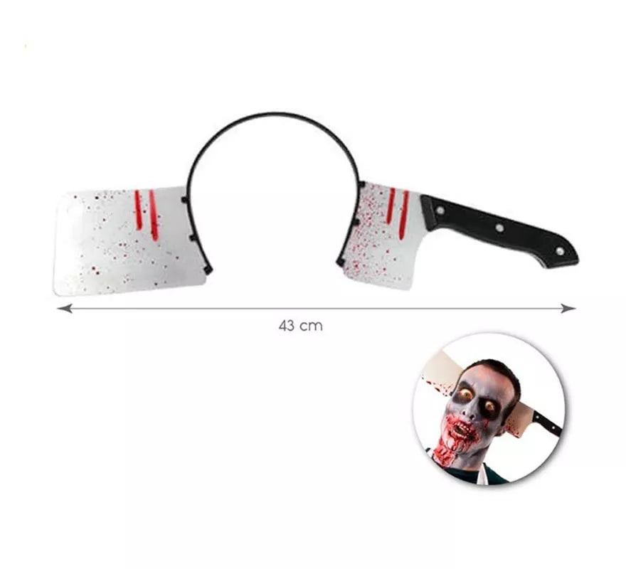 Translation missing: it.Diadema de Cuchillo Carnicero con sangre
