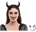 Diadema de Cuernos de Demonio negros de 8,8x9,2 cm