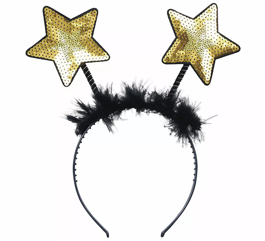 Diadema de Estrellas con Lentejuelas en dos colores