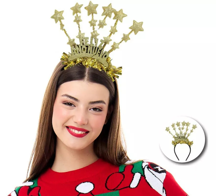 Translation missing: it.Diadema de Feliz Año Nuevo con estrellas
