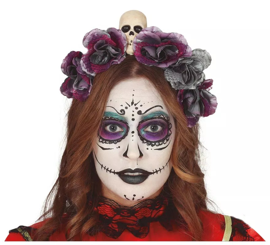 Translation missing: it.Diadema de Flores Grises