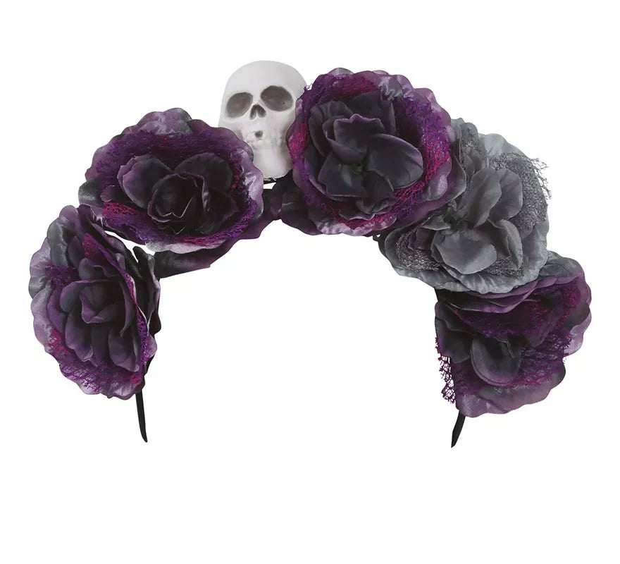 Translation missing: es.Diadema de Flores Grises