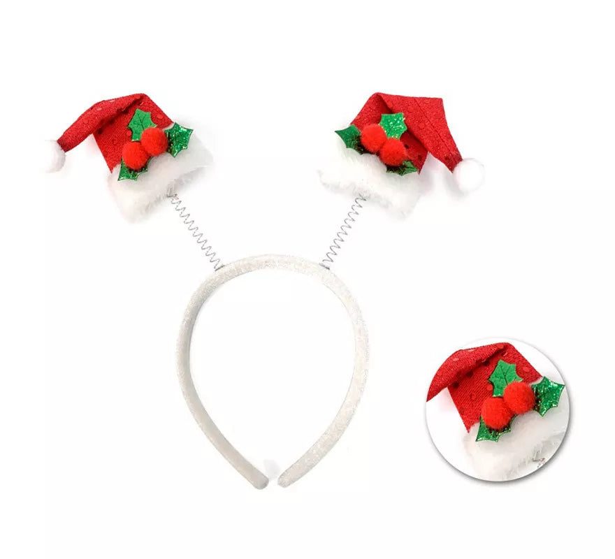 Translation missing: es.Diadema de Gorritos de Papá Noel con Lentejuelas