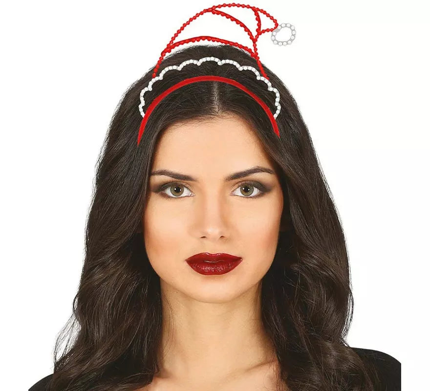 Diadema de Gorro Elfa de borde metálico