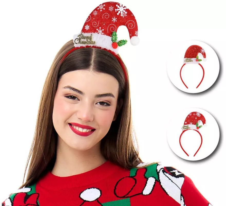 Translation missing: it.Diadema de Gorro Navideño Copo de Nieve en modelos surtidos