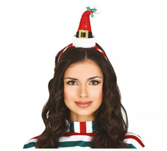 Cerchietto con cappello da Babbo Natale