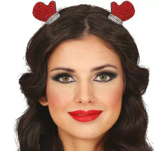 Fascia per capelli con guanti di Babbo Natale