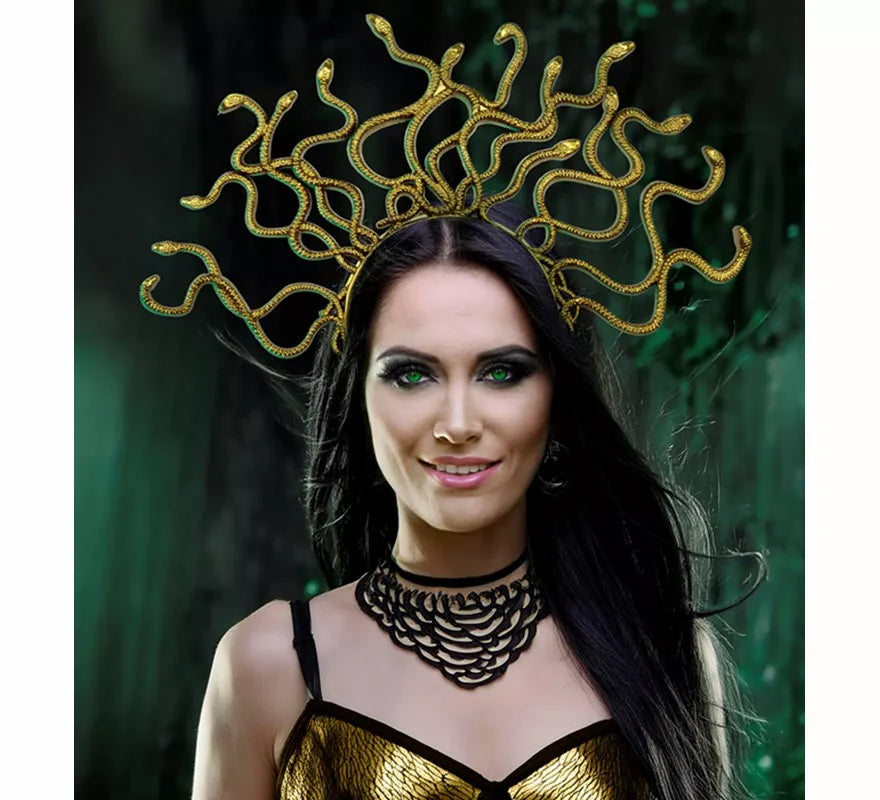 Translation missing: it.Diadema de Medusa dorada