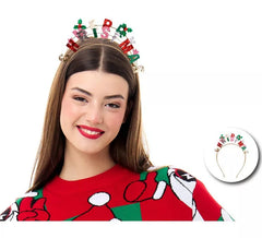 Fascia per capelli multicolore di buon Natale