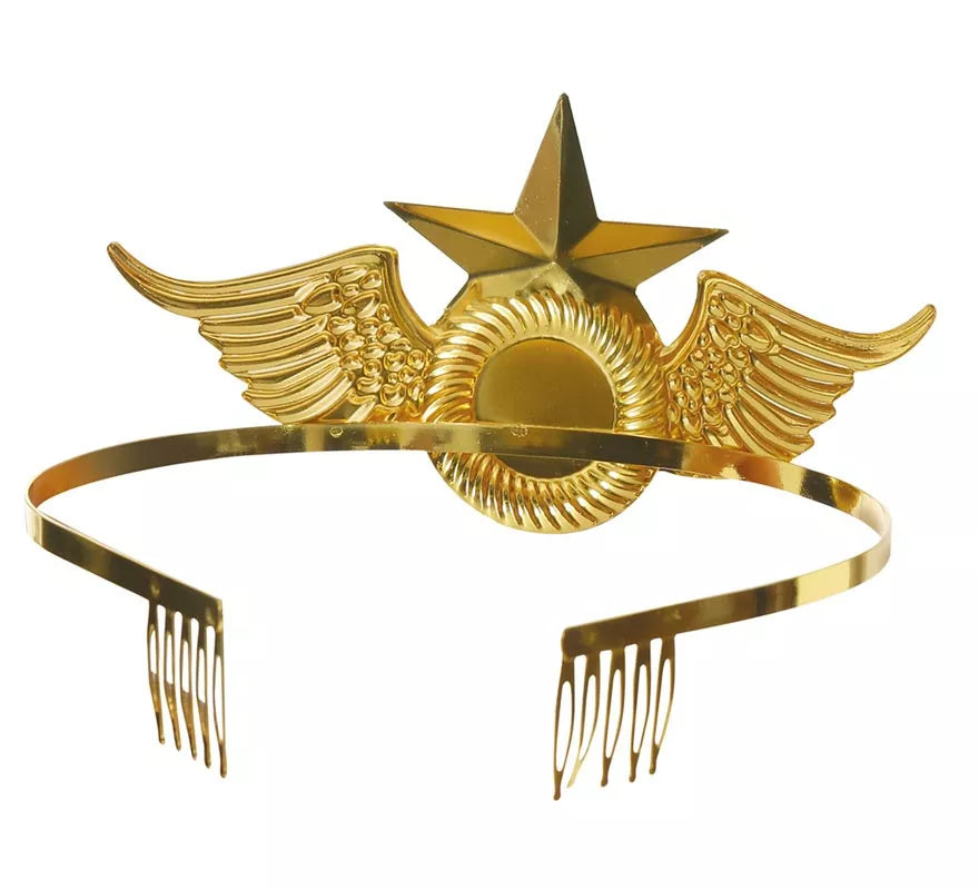 Translation missing: it.Diadema de Mujer maravilla Dorada con estrella