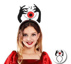 Fascia per capelli Red Bloody Eye con mani di bambini