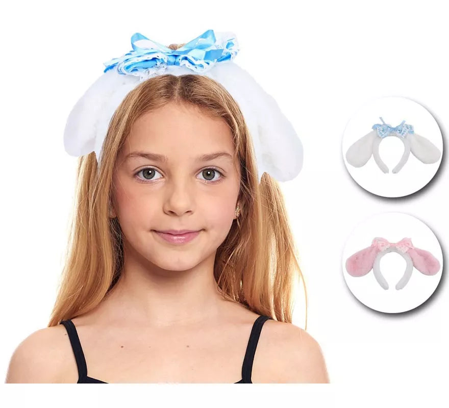 Translation missing: es.Diadema de Orejas Lazo de peluche en colores surtidos infantil