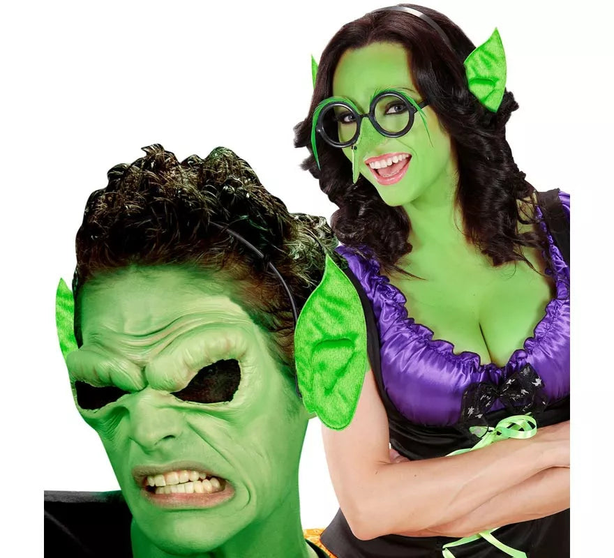 Diadema de Orejas Puntiagudas verdes