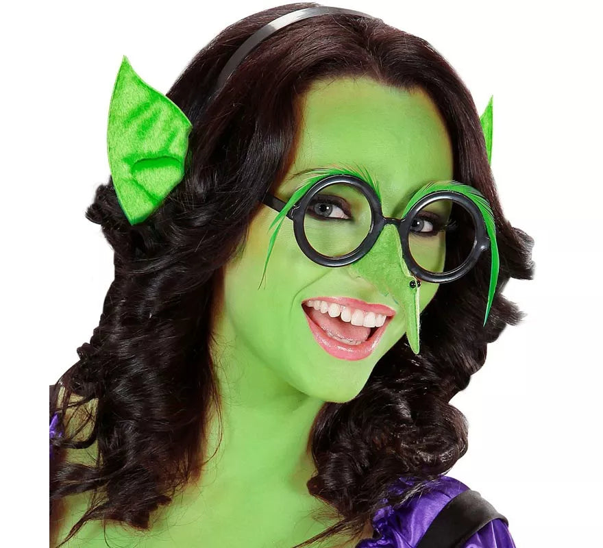 Translation missing: it.Diadema de Orejas Puntiagudas verdes