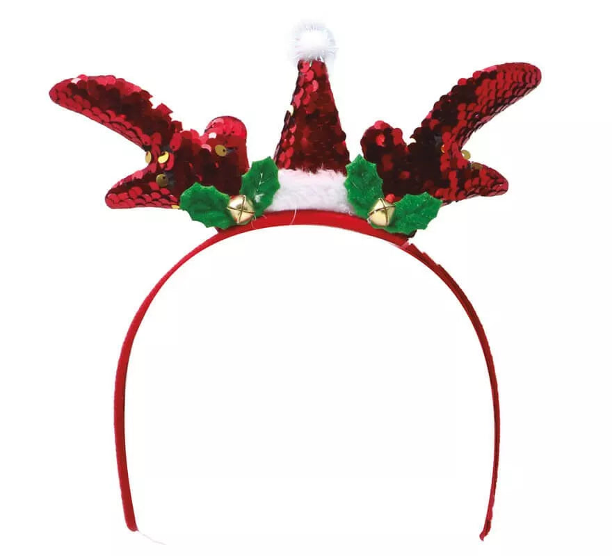 Translation missing: it.Diadema de Papá Noel Lentejuelas