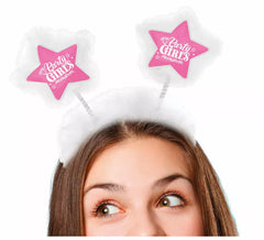 Fascia per capelli rosa per ragazze in festa