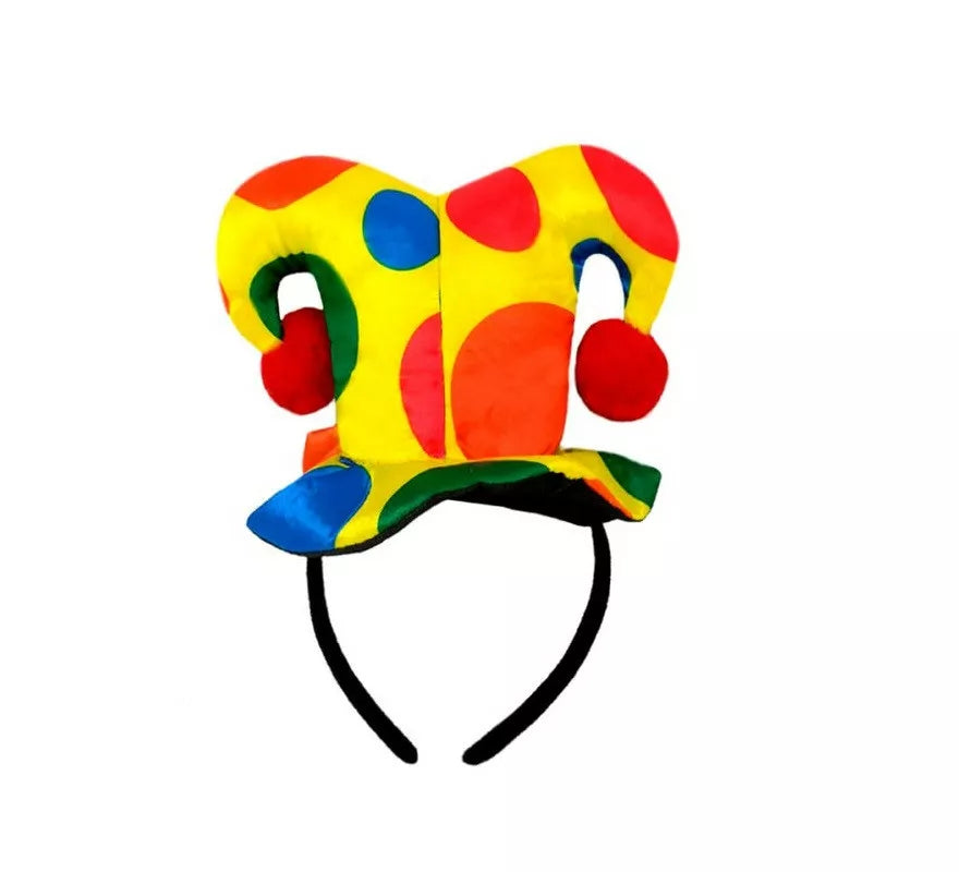Translation missing: it.Diadema de Payaso con sombrero multicolor