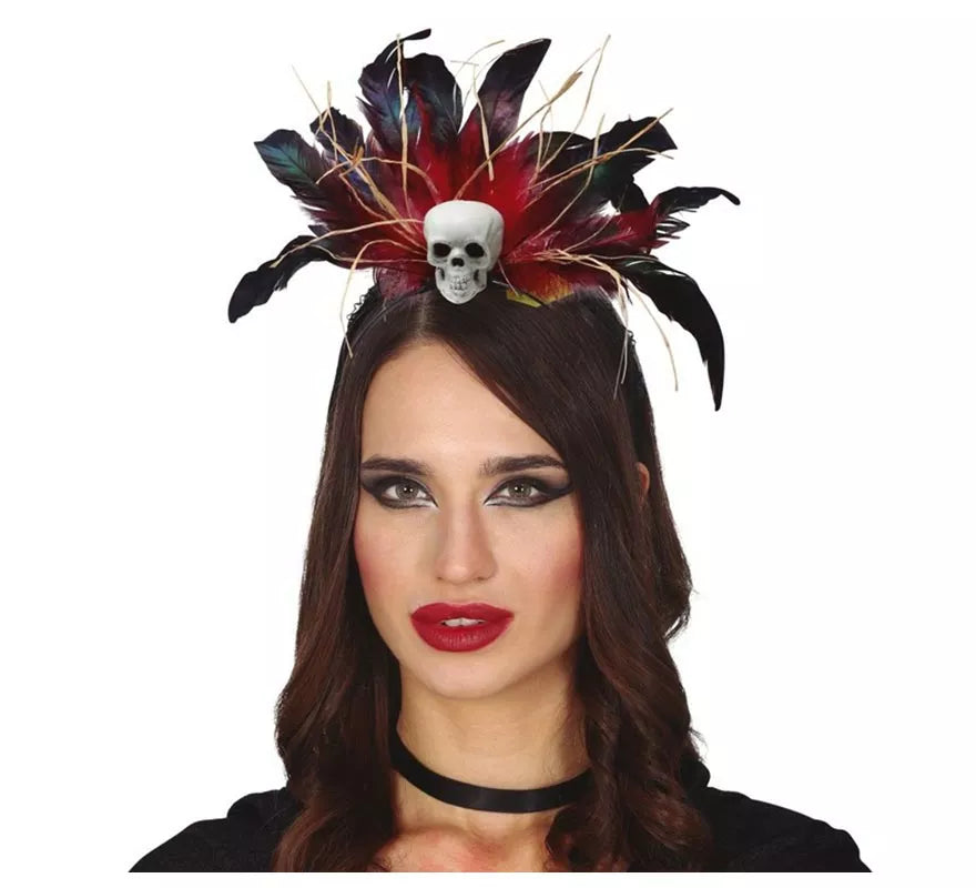 Translation missing: it.Diadema de Plumas con Calavera