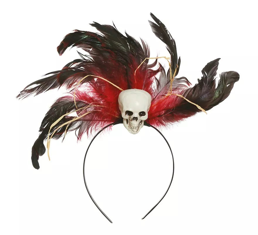 Translation missing: it.Diadema de Plumas con Calavera