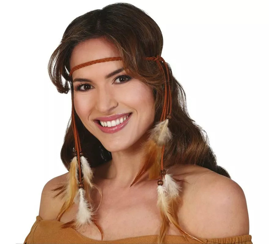 Translation missing: es.Diadema de Plumas de India Colgantes