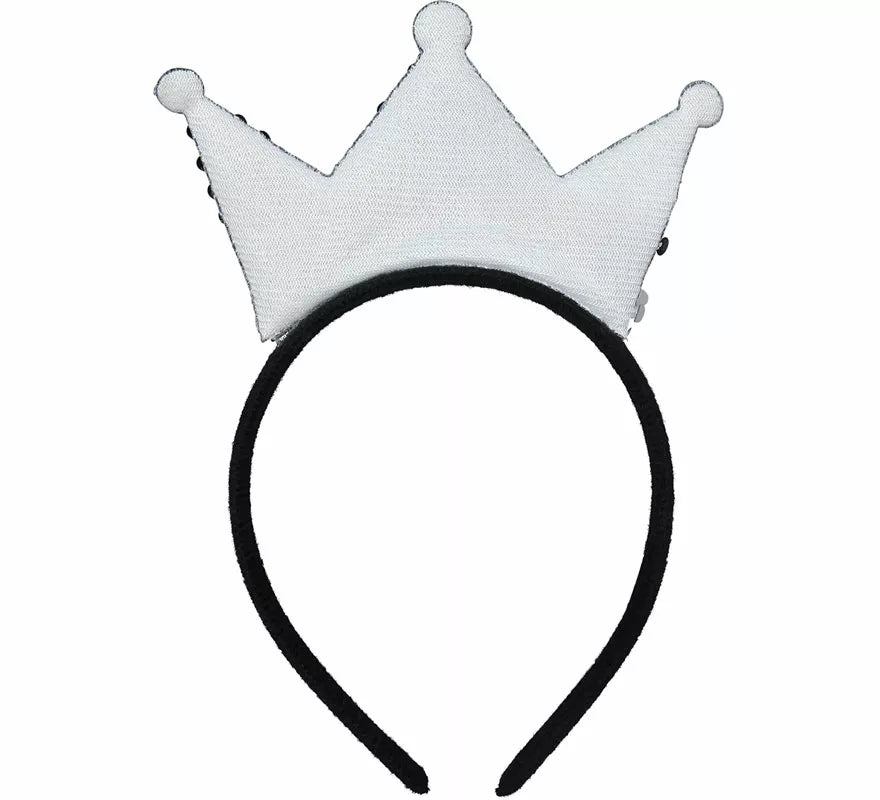 Translation missing: it.Diadema de Princesa con lentejuelas bicolor adulto
