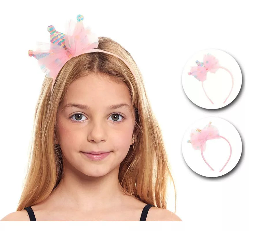 Translation missing: it.Diadema de Princesa con tul en colores surtidos