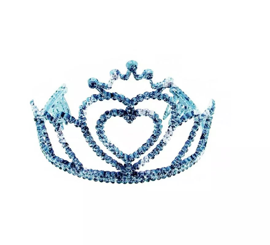 Translation missing: it.Diadema de Princesa Corazón azul marino