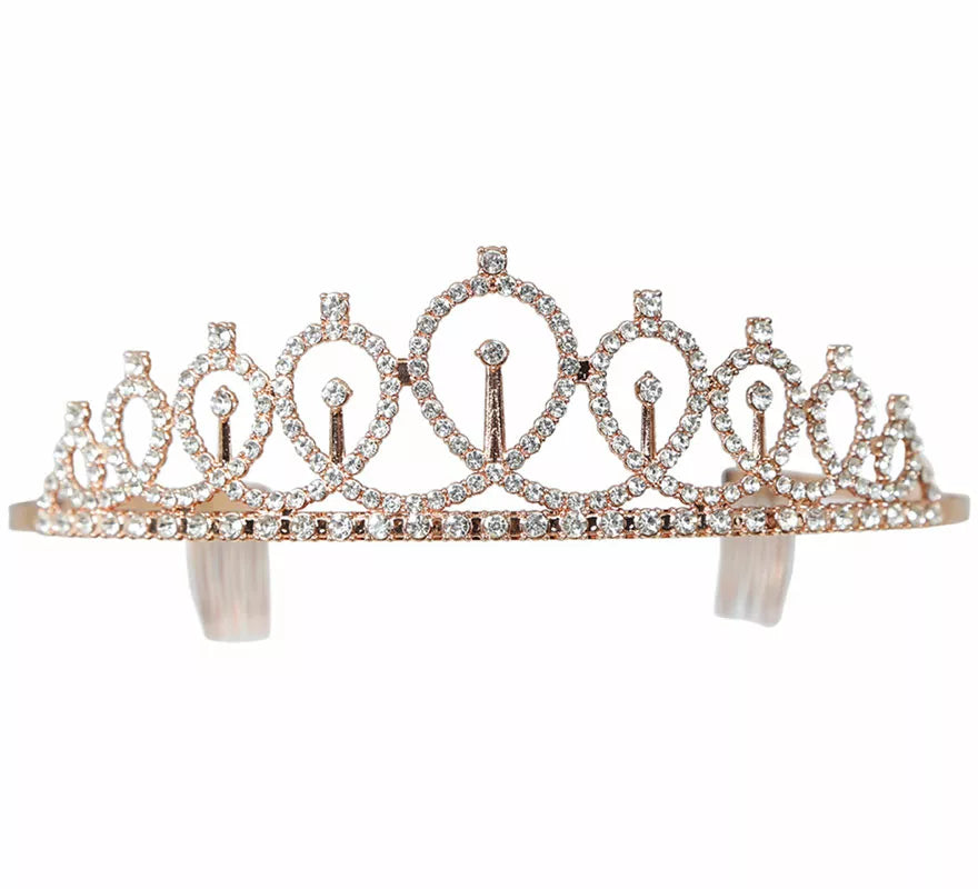 Translation missing: it.Diadema de Princesa metálica dorado adulto
