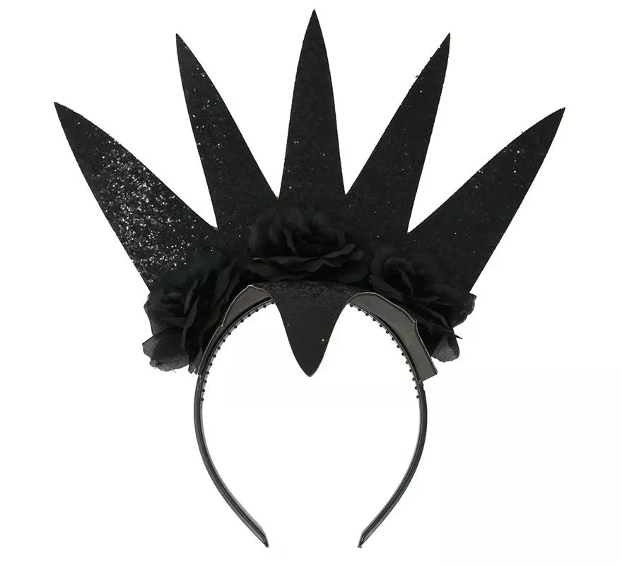 Translation missing: it.Diadema de Reina con Flores Negras