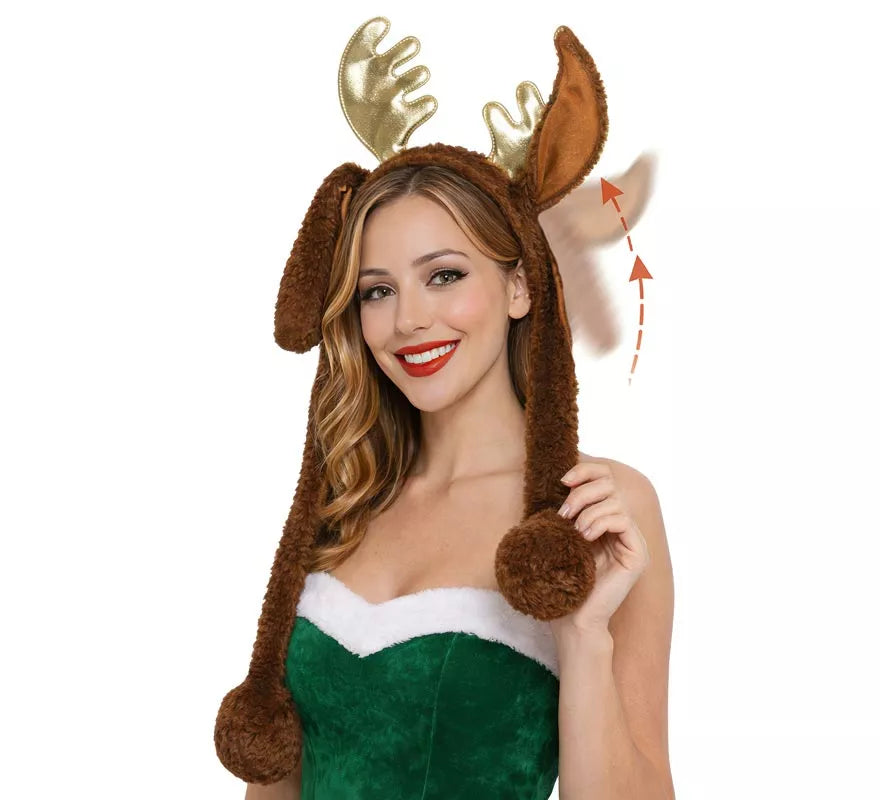 Diadema de Reno con Movimiento de 66 cm