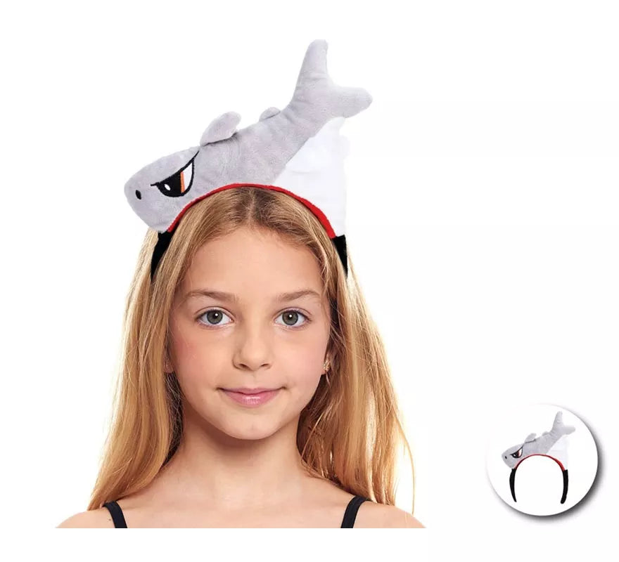 Translation missing: it.Diadema de Tiburón de peluche infantil