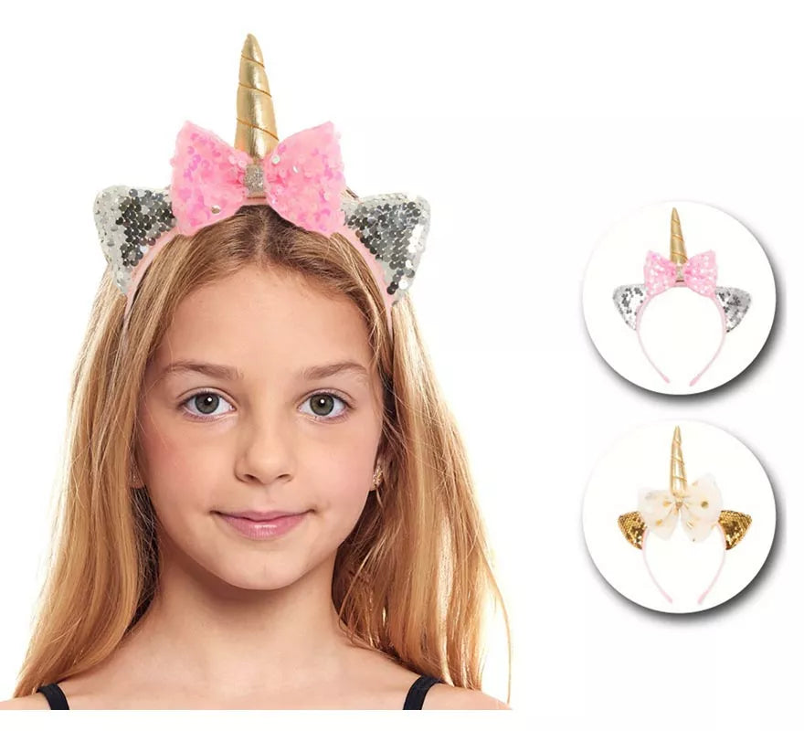 Translation missing: it.Diadema de Unicornio con lazo en modelos surtidos