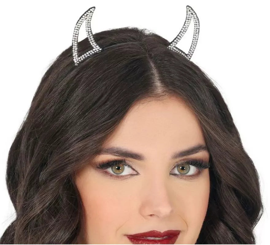 Translation missing: it.Diadema Demonio plata Brillante
