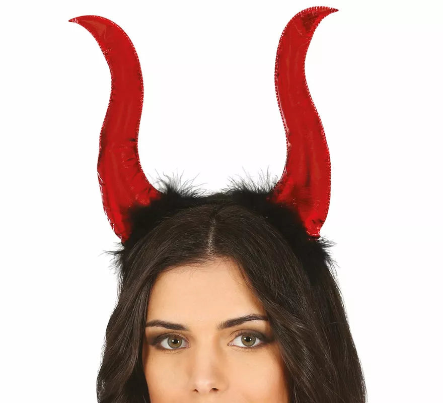 Translation missing: it.Diadema Demonio Roja con Cuernos Altos